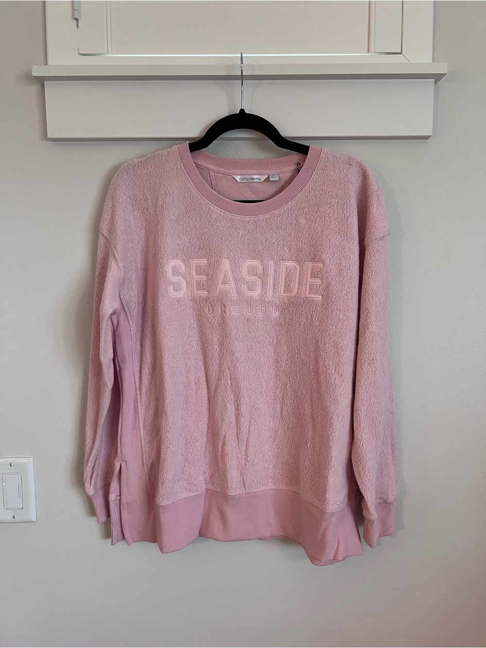 Camp David Embroidered Seaside Hoodie Pink NWT SZ M